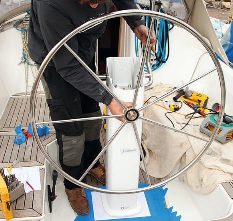 Outboard Motor Steering Conversion